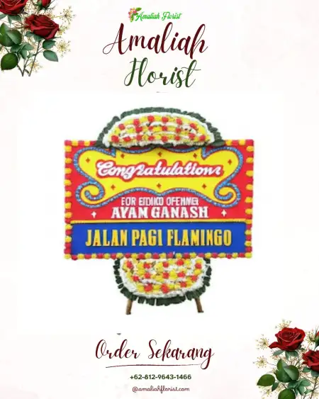 Sewa Papan Bunga Tiganderket